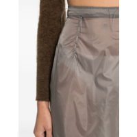SEE-THROUGH MIDI SKIRT ANTHRACITE