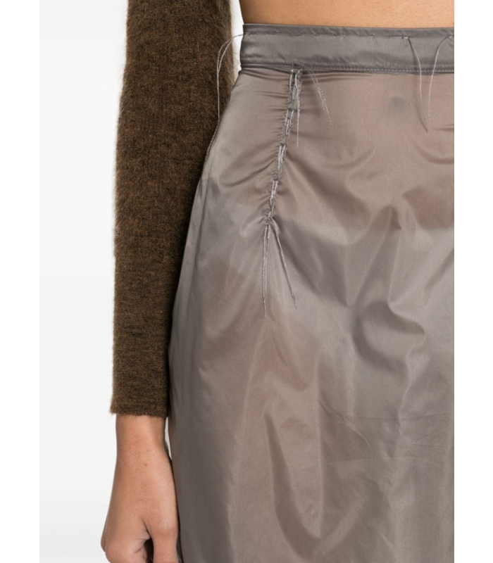 SEE-THROUGH MIDI SKIRT ANTHRACITE