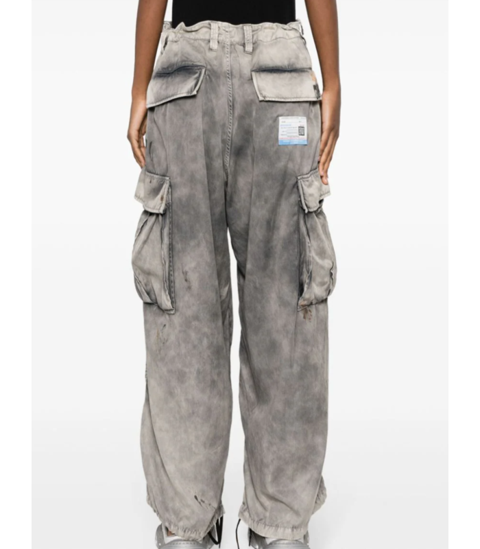 VINTAGE FINISHED CARGO TROUSERS GRAY