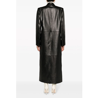 LEATHER COAT BLACK