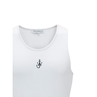 ANCHOR EMBROIDERY TANK TOP WHITE