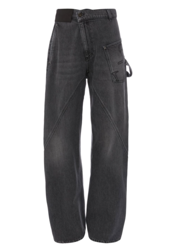 JW ANDERSON twisted workwear jeans grey