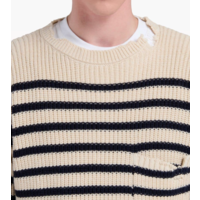 STRIPED ROUND NECK SWEATER