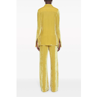 velvet pants royal yellow