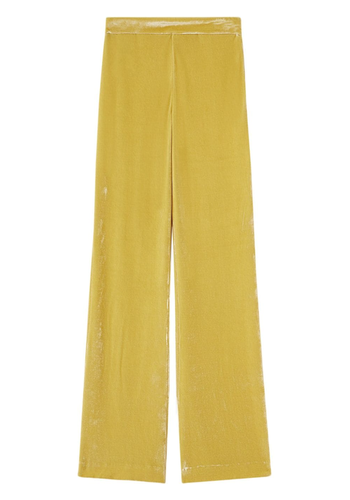 JIL SANDER velvet pants royal yellow