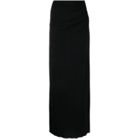 cut-out maxi skirt black