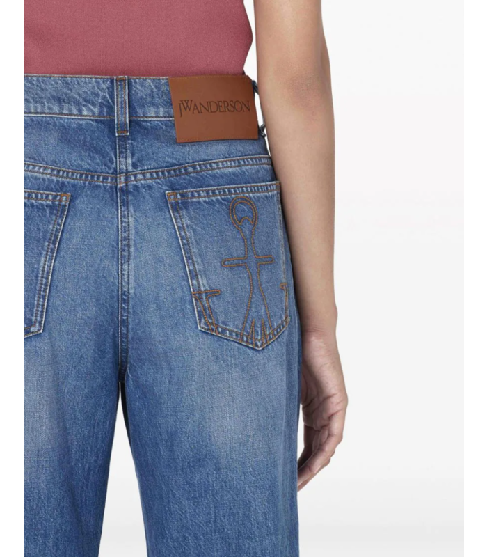 CUT OUT KNEE BOOTCUT JEANS