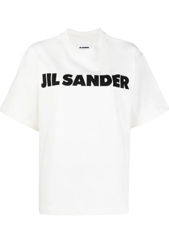 JIL SANDER logo tee porcelain