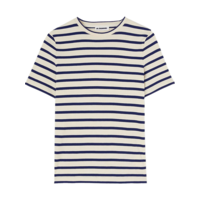 STRIPED T-SHIRT CREAM WHITE/NAVY