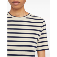 STRIPED T-SHIRT CREAM WHITE/NAVY