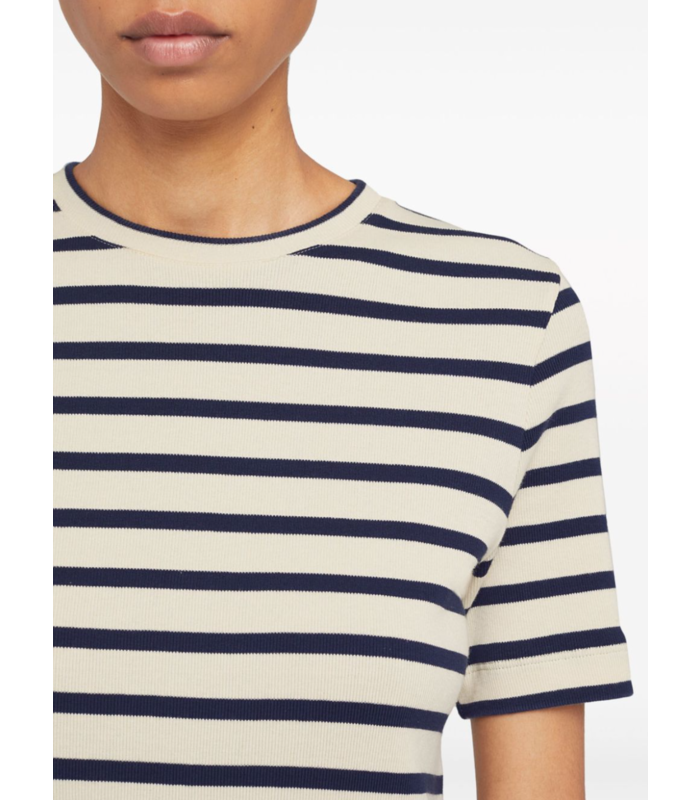 STRIPED T-SHIRT CREAM WHITE/NAVY