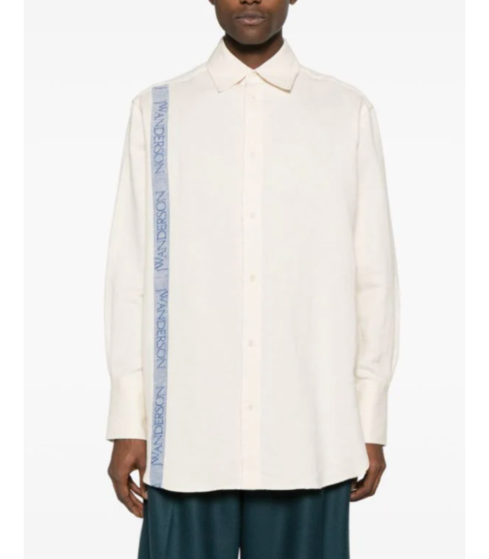 TEA TOWEL OVERSIZED SHIRT OFF-WHITE