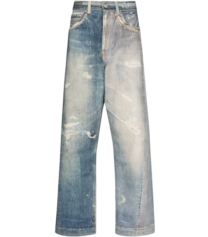 EXTENDED THIRD CUT DIGITAL DENIM PRINT