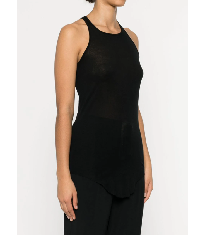 BASIC RIB TANK TOP BLACK