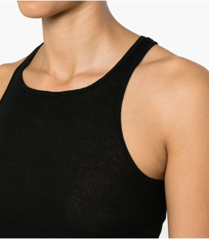 BASIC RIB TANK TOP BLACK