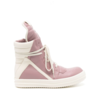 RICK OWENS GEOBASKET DUSTY PINK/MILK