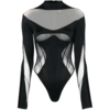 MUGLER LONG SLEEVE BODY BLACK/NUDE