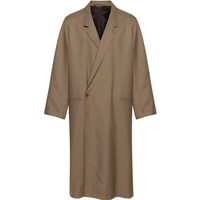 ASYMMETRIC COAT TAUPE MELANGE