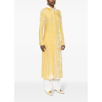 DRESS WASHED VELVET JERSEY ROYAL YELLOW