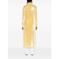 DRESS WASHED VELVET JERSEY ROYAL YELLOW