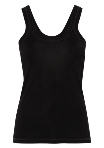 LEMAIRE rib tank top black