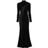 MUGLER SILHOUETTE DRESS BLACK