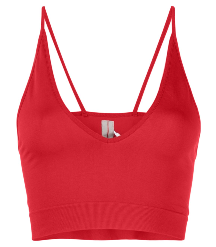 V BRA CARDINAL RED