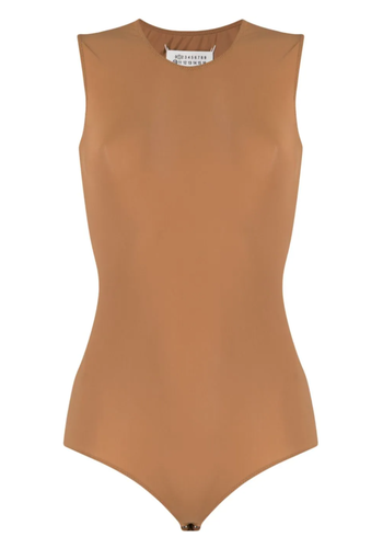 MAISON MARGIELA sleeveless bodytop terra