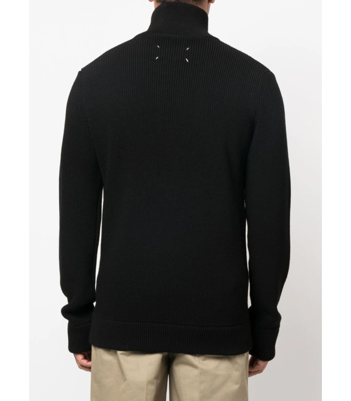 PULLOVER WITH ZIPPER BLACK