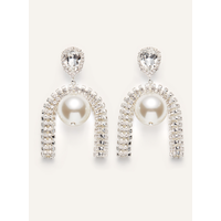 PEARL EARRINGS SILVER