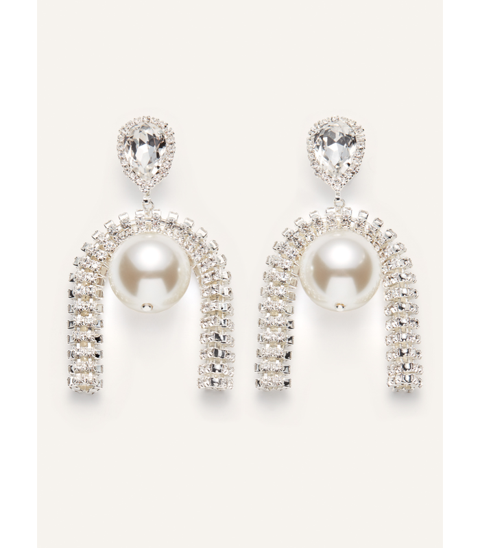 PEARL EARRINGS SILVER