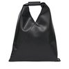 MM6 MAISON MARGIELA SMALL JAPANESE HANDBAG BLACK LEATHER