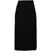 plissé skirt black