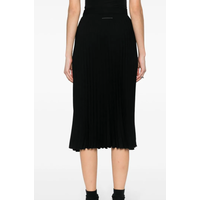 plissé skirt black