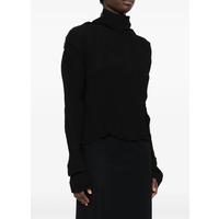 longsleeve plissé turtleneck top