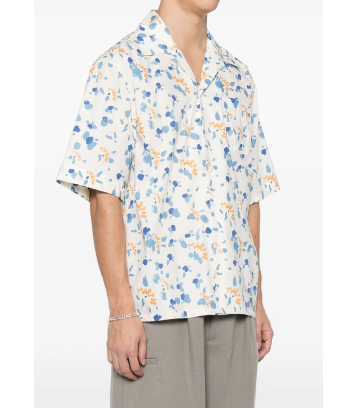 DOTTED S/S SHIRT - LILY WHITE/LIGHT BLUE