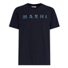 MARNI LOGO TSHIRT NAVY