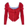 VIVIENNE WESTWOOD BEA CORSET CARDI RED