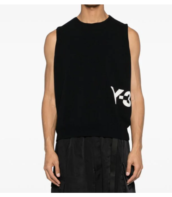 KNIT VEST BLACK