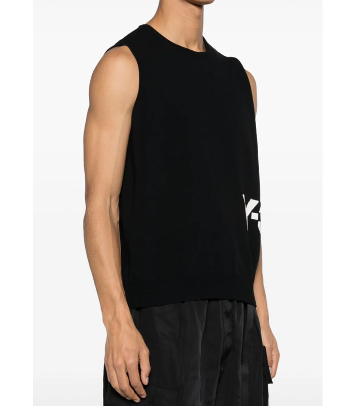 KNIT VEST BLACK