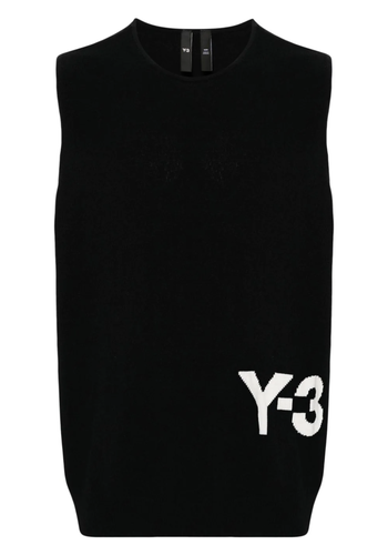 Y-3 knit vest black