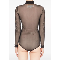 LONGSLEEVE MESH BODY TOP BLACK