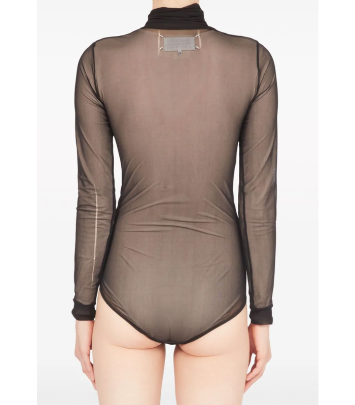 LONGSLEEVE MESH BODY TOP BLACK