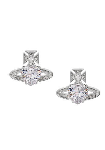 VIVIENNE WESTWOOD ariella earrings platinum/crystal