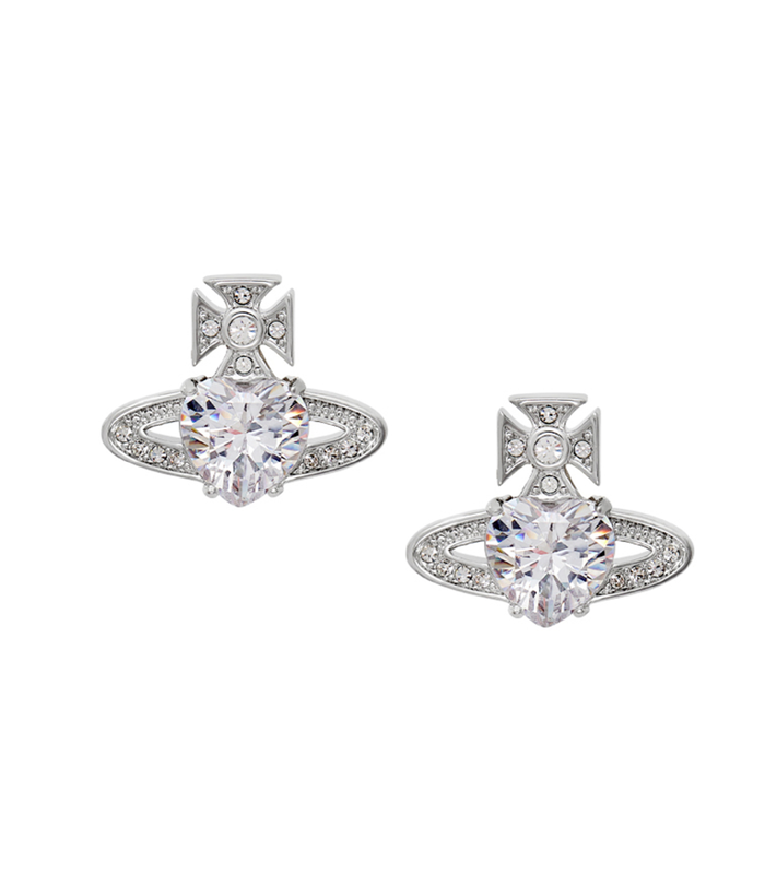 ARIELLA EARRINGS - PLATINUM/CRYSTAL