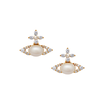 VIVIENNE WESTWOOD ADA EARRINGS GOLD/WHITE/CREAMROSE