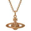 VIVIENNE WESTWOOD MINI BAS RELIEF PENDANT PINK GOLD