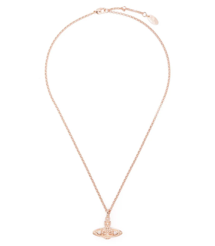 MINI BAS RELIEF PENDANT PINK GOLD