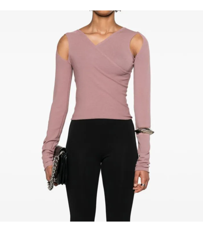 CROPPED BANANA TOP DUSTY PINK