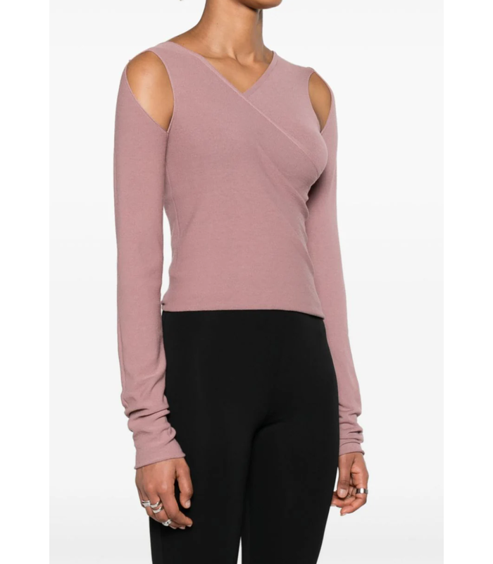 CROPPED BANANA TOP DUSTY PINK